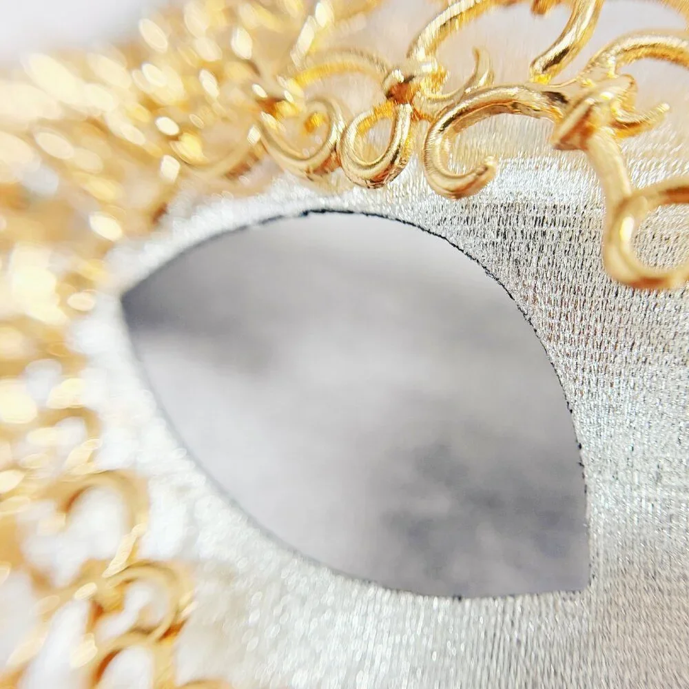 Men's masquerade mask, masquerade ball mask, Gold Silver masquerade Mask, 2 in 1